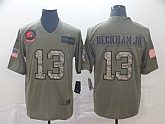 Nike Browns 13 Odell Beckham Jr. 2019 Olive Camo Salute To Service Limited Jersey,baseball caps,new era cap wholesale,wholesale hats